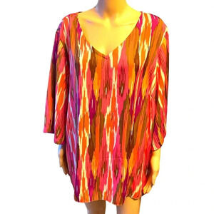 IMAN Boho Lightweight Casual Blouse Women plus Size 2X